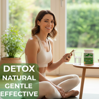 Zeolite Detox Powder | Ultra FINE Less-Than 1 µm | Clinoptilolite 95% | for Full Body Cleanse, Gut Health, Energy, Immune & pH Support | Natural Mineral | 8oz (225 g)