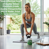 Zeolite Detox Powder | Ultra FINE Less-Than 1 µm | Clinoptilolite 95% | for Full Body Cleanse, Gut Health, Energy, Immune & pH Support | Natural Mineral | 8oz (225 g)