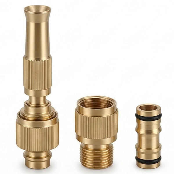 Hose Nozzle Heavy-Duty Brass Adjustable