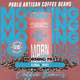 Pablo Artisan Morning Blend Coffee | Medium Roast | 12oz Whole Bean | Balanced & Smooth Breakfast Blend for a Perfect Start
