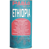Pablo Artisan Ethiopia Single Origin Coffee | Medium Roast | 12oz Whole Bean | Premium Arabica with Lemon Blossom,Hazelnut,Green Tea,Spicy Notes