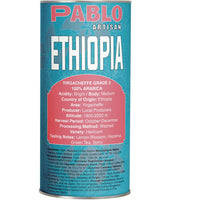 Pablo Artisan Ethiopia Single Origin Coffee | Medium Roast | 12oz Whole Bean | Premium Arabica with Lemon Blossom,Hazelnut,Green Tea,Spicy Notes