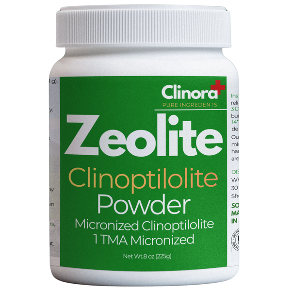 Zeolite Detox Powder | Ultra FINE Less-Than 1 µm | Clinoptilolite 95% | for Full Body Cleanse, Gut Health, Energy, Immune & pH Support | Natural Mineral | 8oz (225 g)