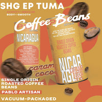Pablo Artisan Nicaragua Single Origin Coffee | Medium Roast | 12oz Whole Bean | Cocoa,Caramel,Butter,Smooth Notes