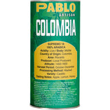 PABLO ARTISAN Colombia Supremo 18 Single Origin Roasted Coffee Beans | 100% Arabica, Apple & Honey Tasting Notes, Medium Body & Lively Acidity | 12 oz (340g)
